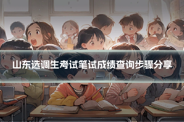 山东选调生考试笔试成绩查询步骤分享