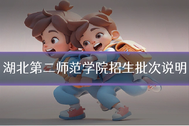 湖北第二师范学院招生批次说明