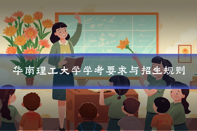 华南理工大学学考要求与招生规则
