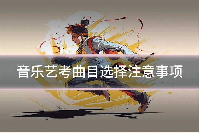 音乐艺考曲目选择注意事项