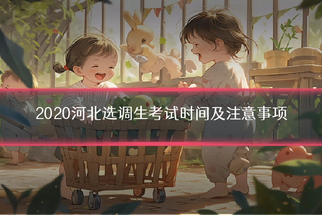 2020河北选调生考试时间及注意事项