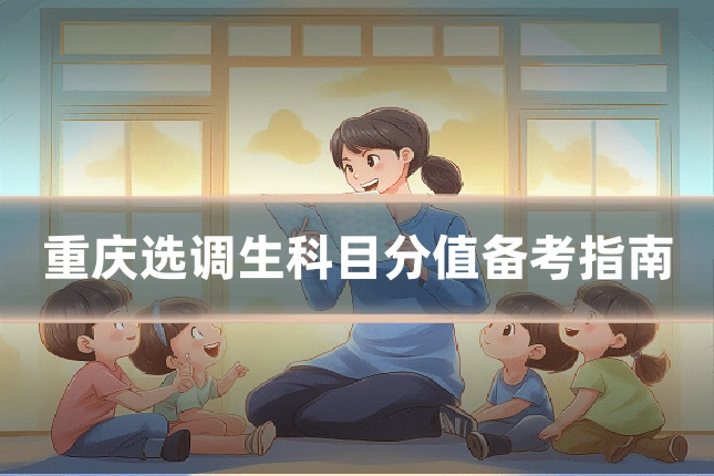 重庆选调生科目分值备考指南