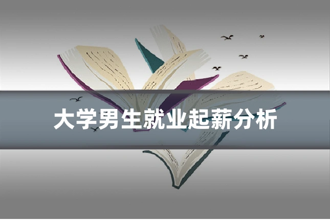 大学男生就业起薪分析