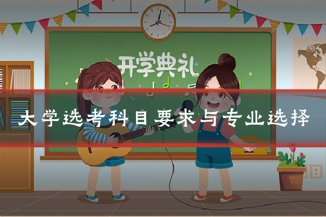 大学选考科目要求与专业选择