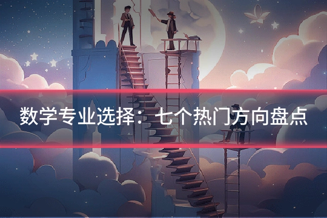 数学专业选择:七个热门方向盘点