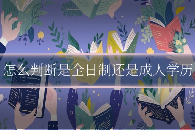 怎么判断是全日制还是成人学历