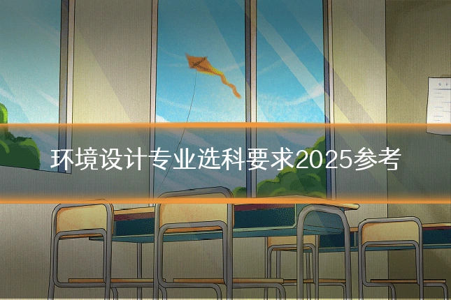 环境设计专业选科要求2025参考