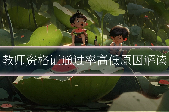 教师资格证通过率高低原因解读
