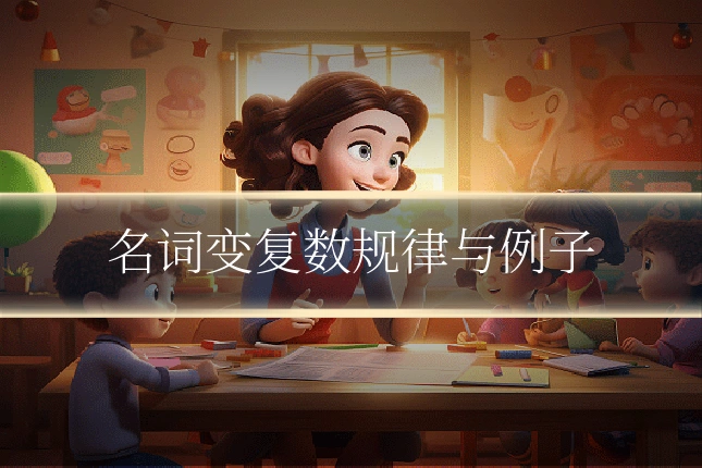 名词变复数规律与例子