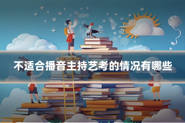 不适合播音主持艺考的情况有哪些