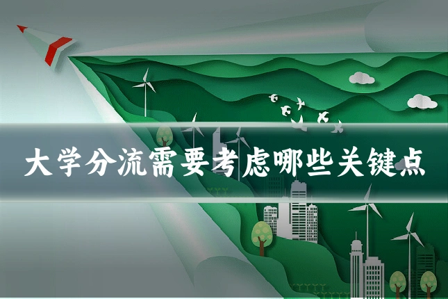 大学分流需要考虑哪些关键点