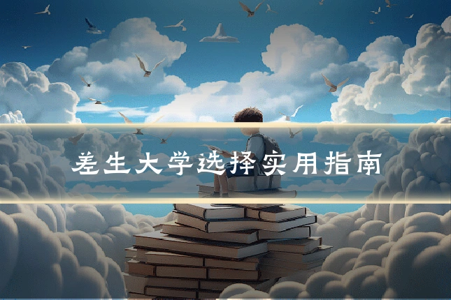 差生大学选择实用指南