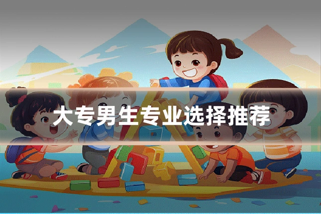 大专男生专业选择推荐
