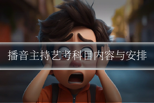 播音主持艺考科目内容与安排
