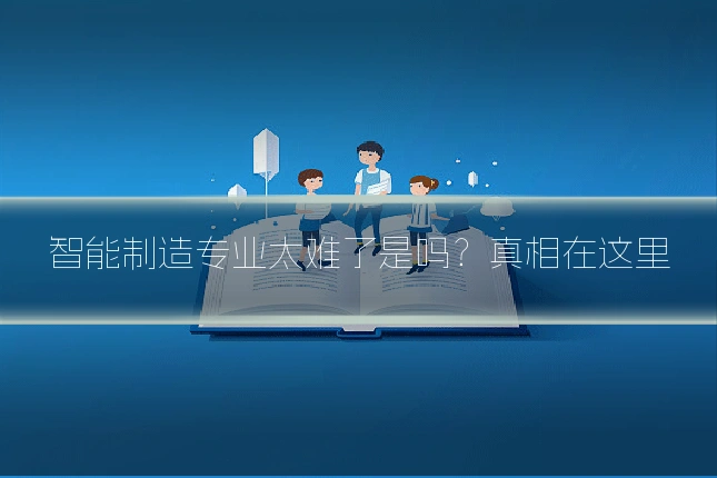 智能制造专业太难了是吗？真相在这里