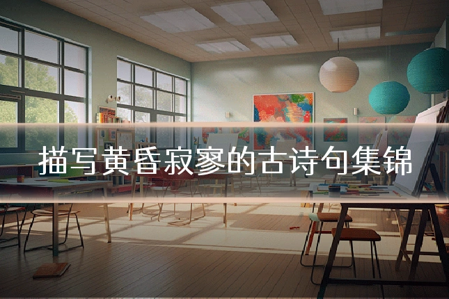 描写黄昏寂寥的古诗句集锦