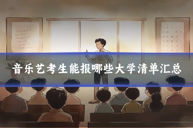 音乐艺考生能报哪些大学清单汇总