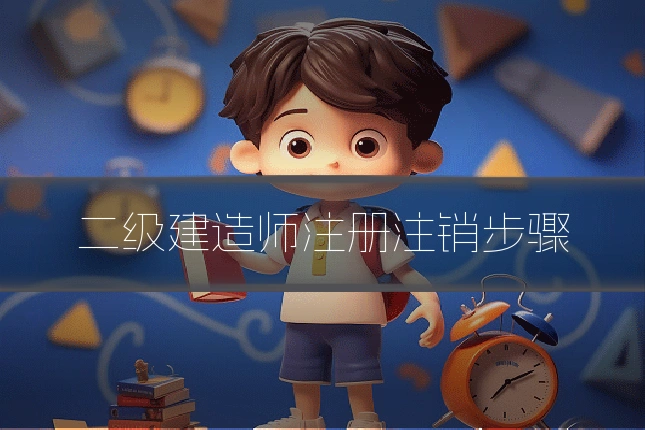 二级建造师注册注销步骤