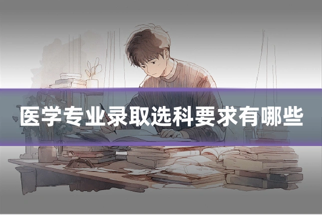 医学专业录取选科要求有哪些