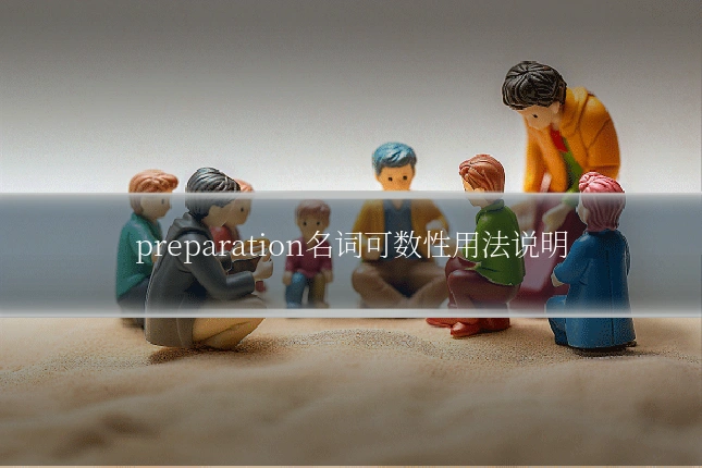 preparation名词可数性用法说明