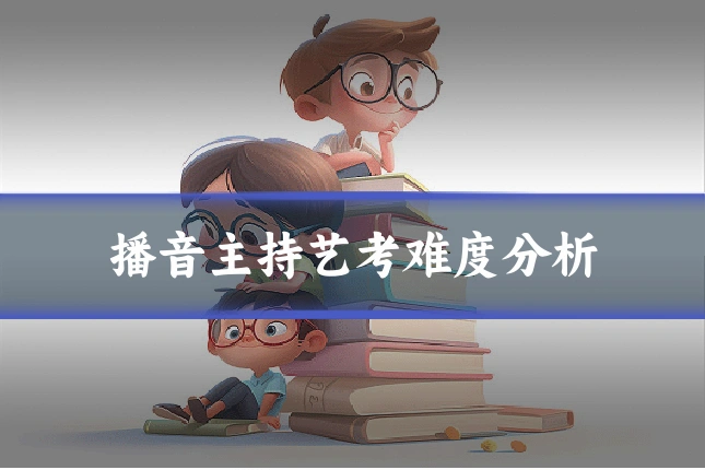 播音主持艺考难度分析