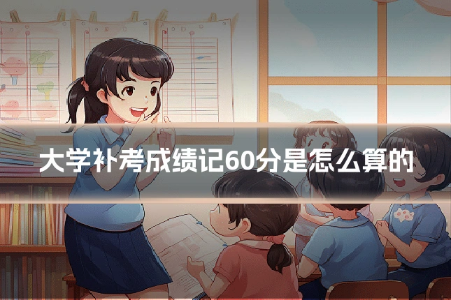 大学补考成绩记60分是怎么算的