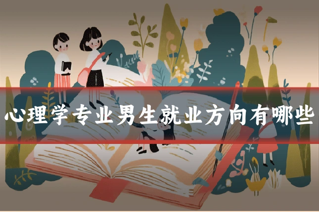 心理学专业男生就业方向有哪些