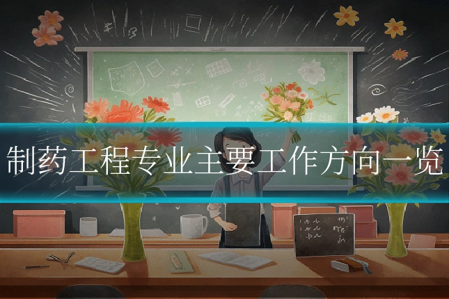 制药工程专业主要工作方向一览