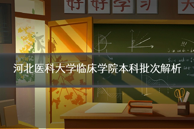 河北医科大学临床学院本科批次解析