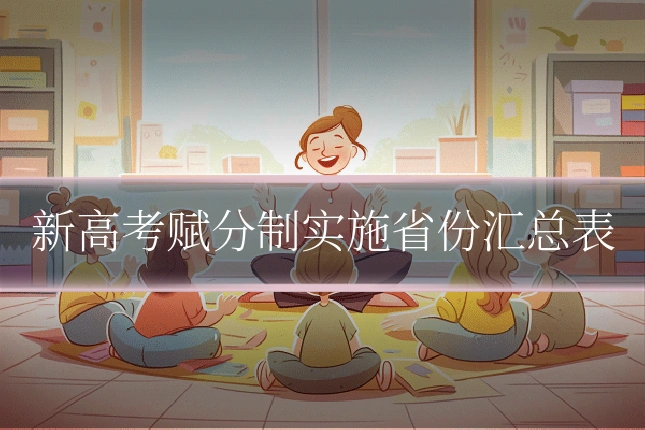 新高考赋分制实施省份汇总表