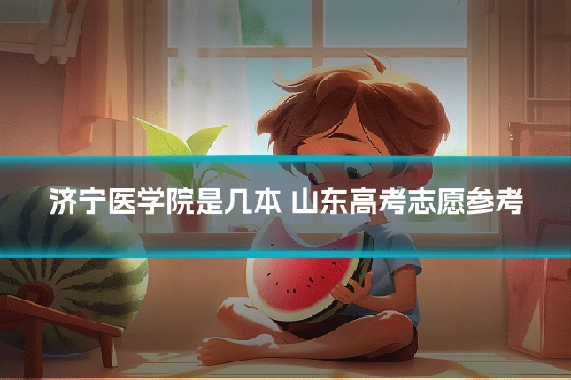济宁医学院是几本 山东高考志愿参考