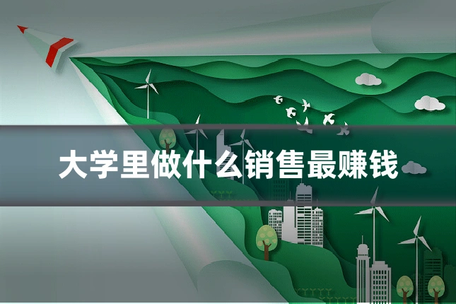 大学里做什么销售最赚钱