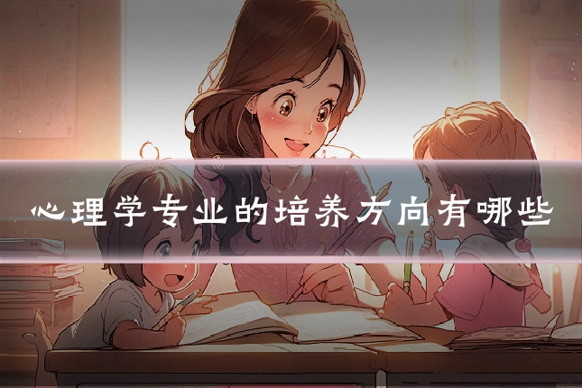 心理学专业的培养方向有哪些