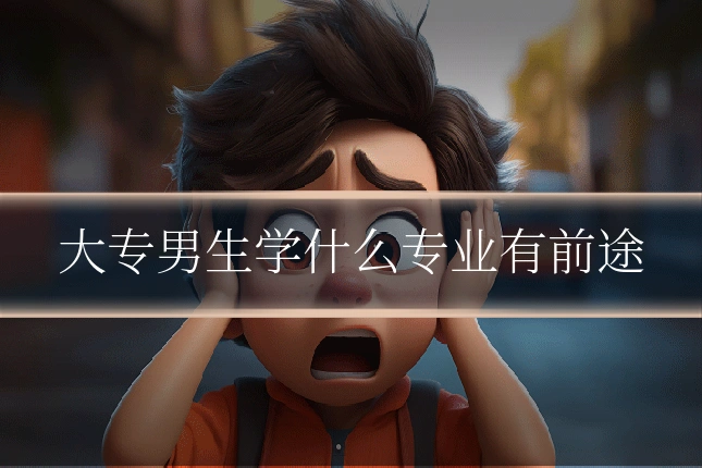 大专男生学什么专业有前途