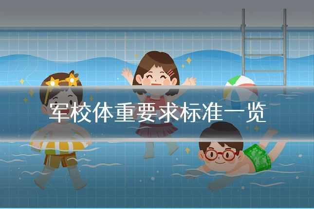 军校体重要求标准一览