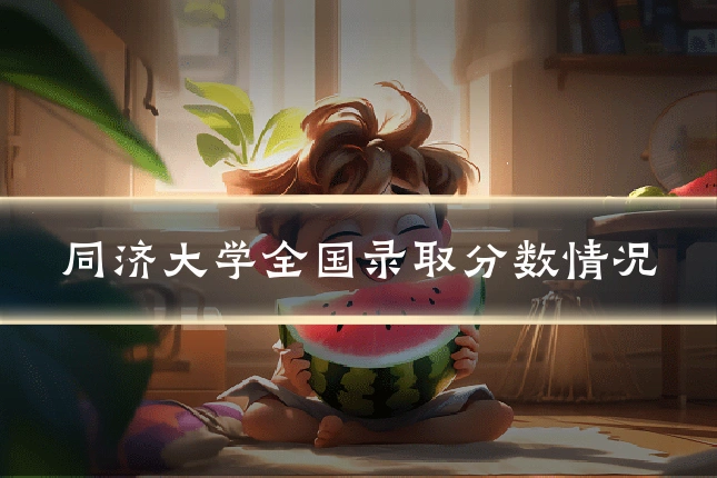 同济大学全国录取分数情况