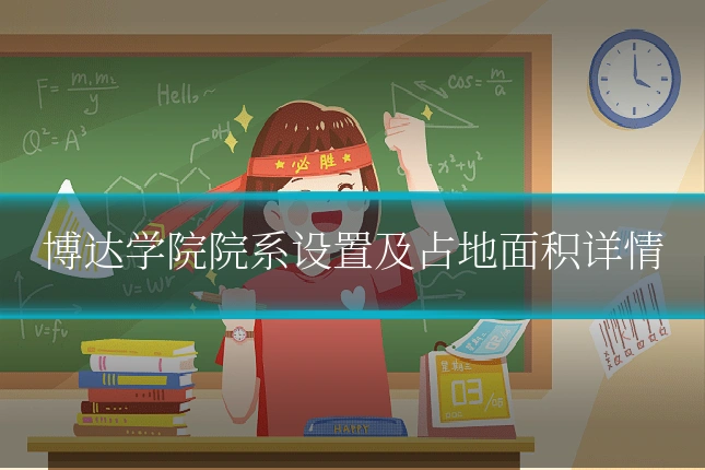 博达学院院系设置及占地面积详情
