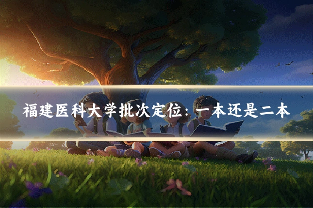 福建医科大学批次定位：一本还是二本