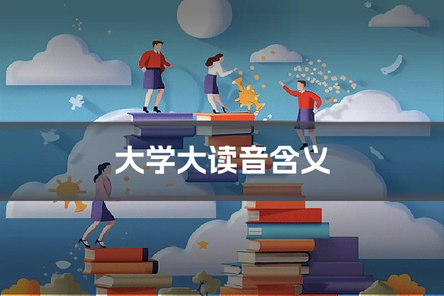 大学大读音含义