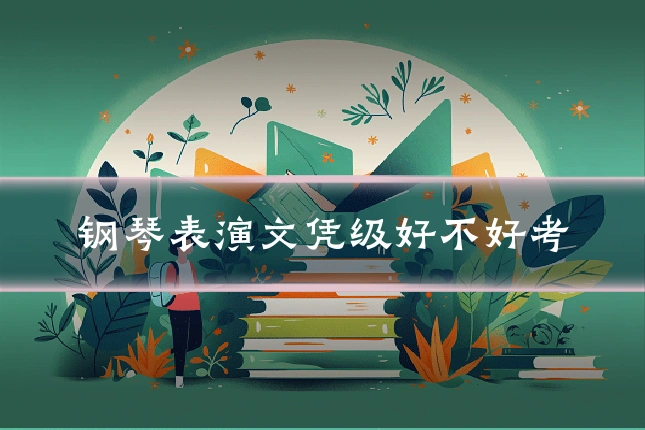 钢琴表演文凭级好不好考