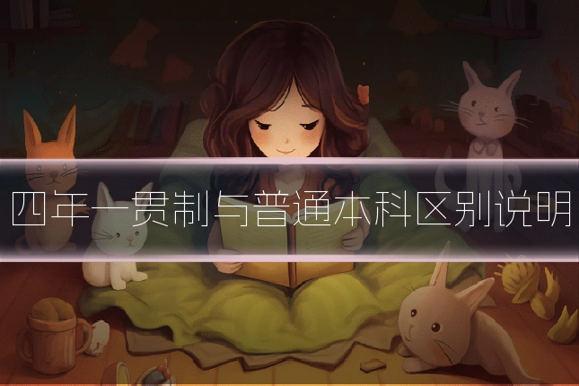 四年一贯制与普通本科区别说明