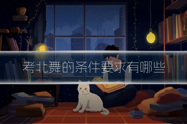 考北舞的条件要求有哪些