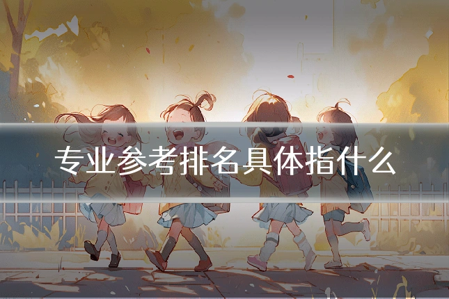 专业参考排名具体指什么