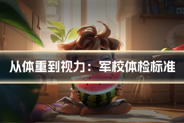 从体重到视力：军校体检标准