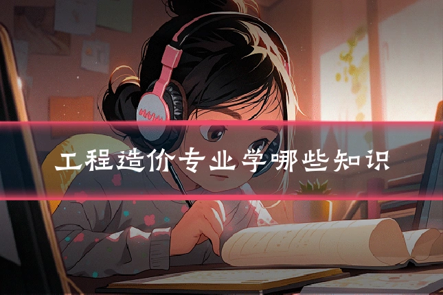 工程造价专业学哪些知识