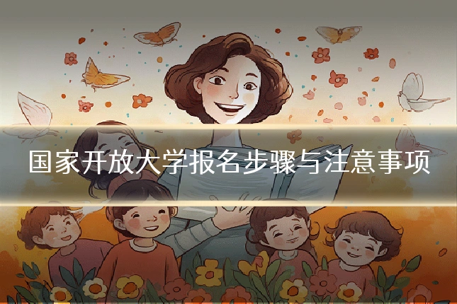 国家开放大学报名步骤与注意事项