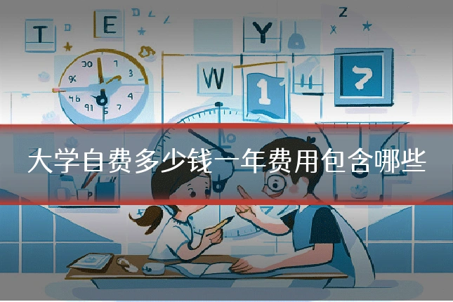 大学自费多少钱一年费用包含哪些