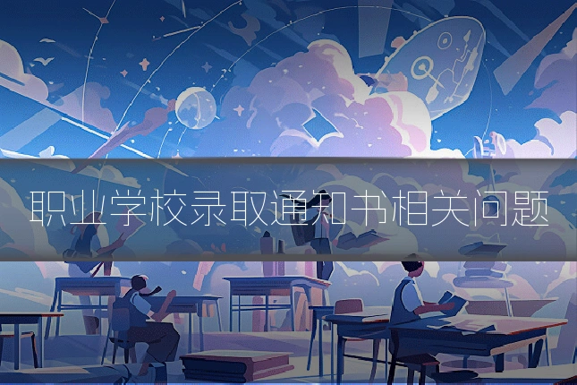 职业学校录取通知书相关问题