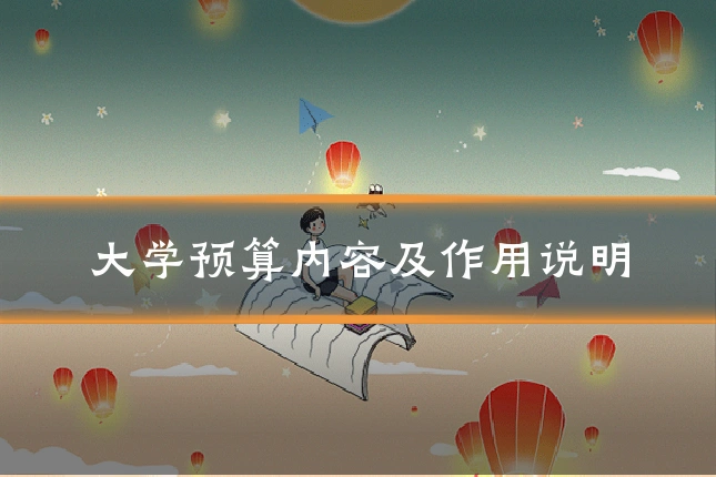 大学预算内容及作用说明