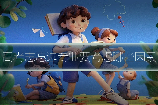 高考志愿选专业要考虑哪些因素